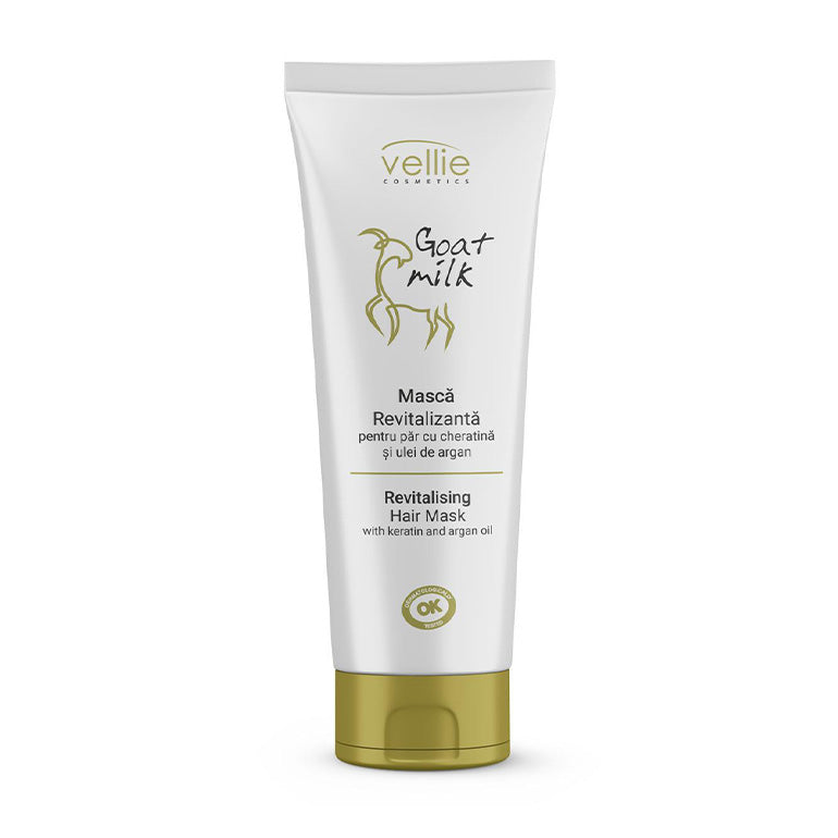 VELLIE - Masca revitalizanta pentru par cu cheratina si ulei de argan, 200ml