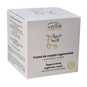 VELLIE - Crema regeneranta de noapte cu extract din lapte de capra si acid hialuronic, 50ml