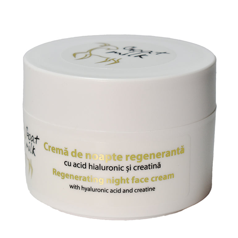 VELLIE - Crema regeneranta de noapte cu extract din lapte de capra si acid hialuronic, 50ml