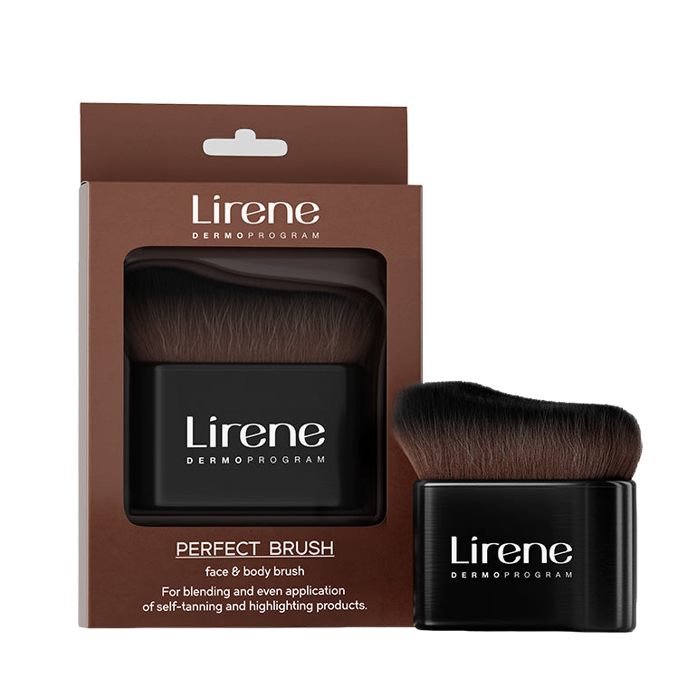 LIRENE PERFECT TAN - Pensula cosmetica Kabuki pentru aplicarea autobronzantului