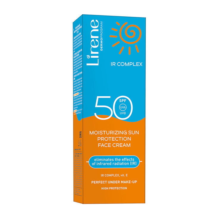 LIRENE SUN - Crema de fata hidratanta cu factor de protectie solara ridicat SPF 50, 40ml