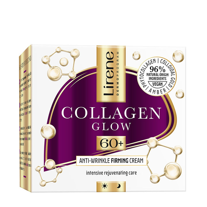 LIRENE COLLAGENE GLOW - Crema anti-rid efect de fermitate 60+, Collagene si Chihlimbar, 50ml