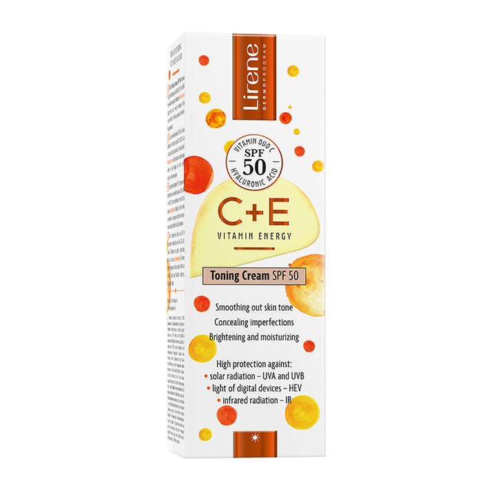 LIRENE C+E VITAMIN ENERGY PRO - Crema tonica SPF50, 30ml