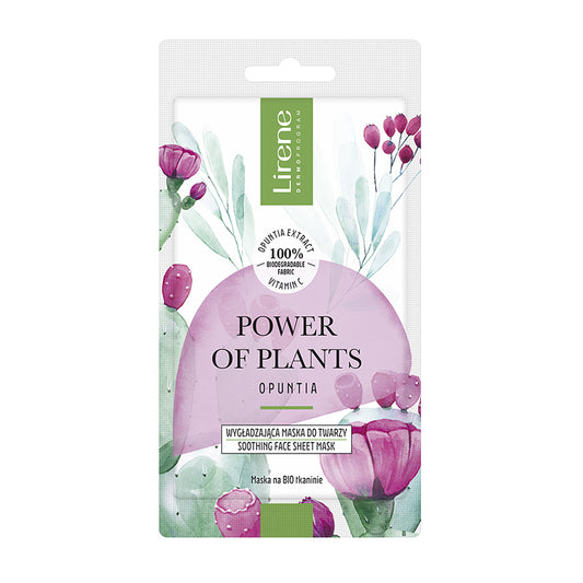 LIRENE POWER OF PLANTS - OPUNTIA - Masca faciala tip servetel - cu efect calmant