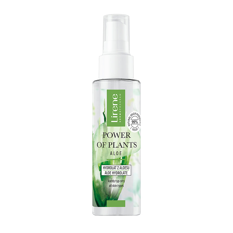 LIRENE POWER OF PLANTS - ALOE - Hidrolat facial calmant, cu efect hidratant, 100ml