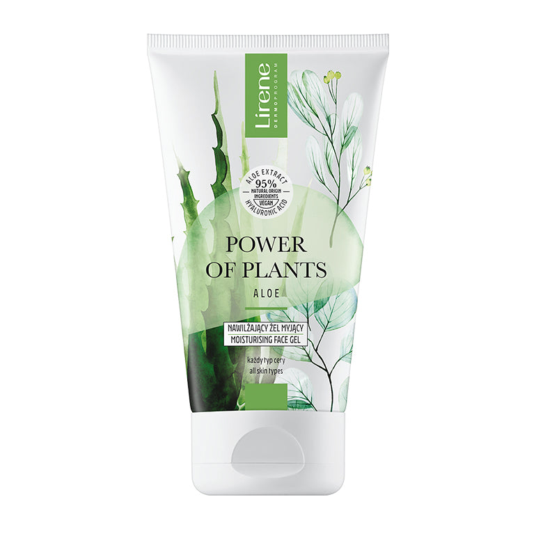 LIRENE POWER OF PLANTS - ALOE - Gel hidratant pentru curatare faciala, 150ml