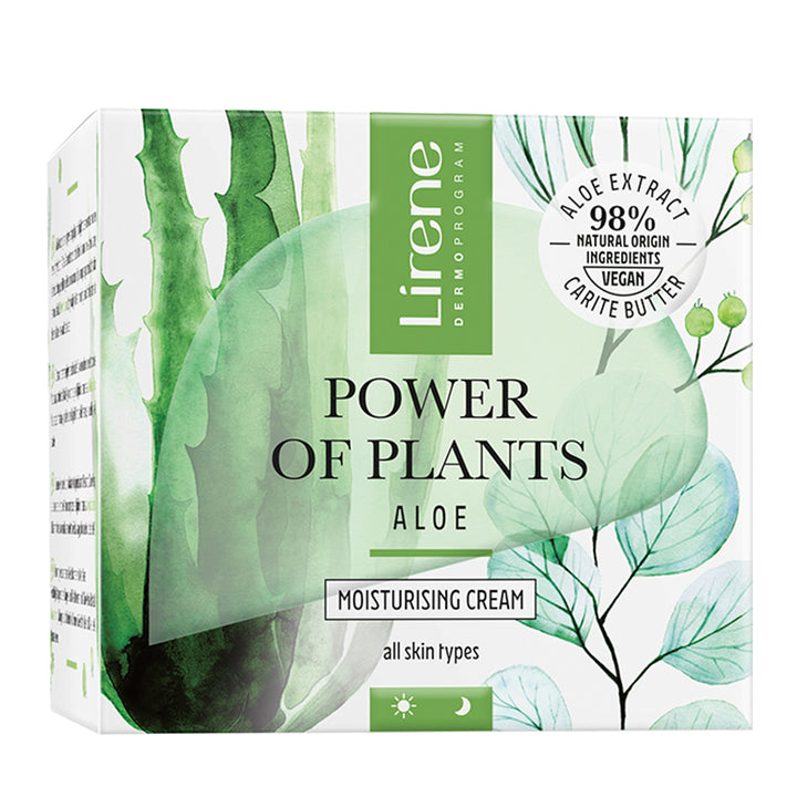 LIRENE POWER OF PLANTS - ALOE - Crema hidratanta pentru zi si noapte, 50ml