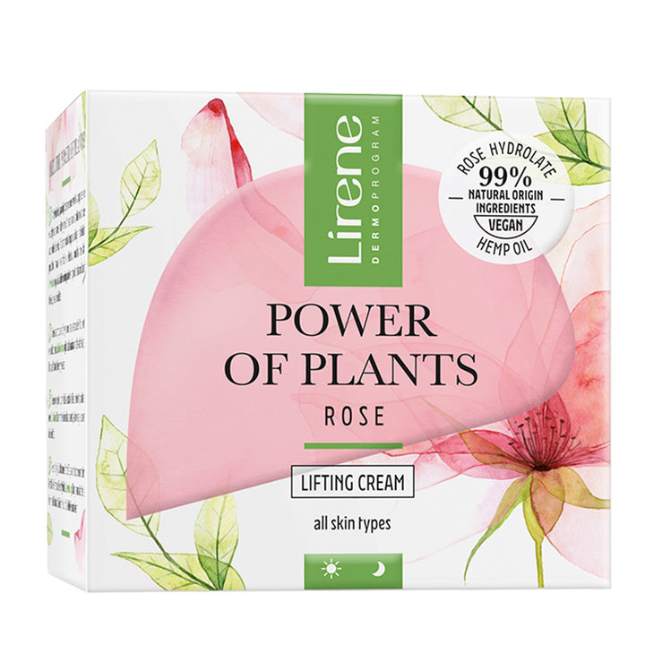 LIRENE POWER OF PLANTS - TRANDAFIR - Crema cu efect de lifting pentru zi si noapte, 50ml