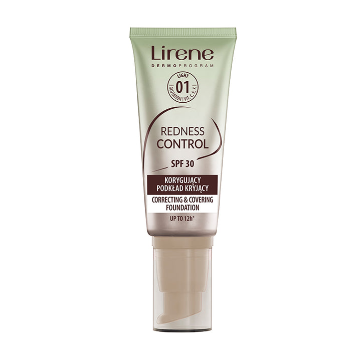 REDNESS CONTROL - Fond de ten corector anti-roseata cu acoperire ridicata, SPF 30