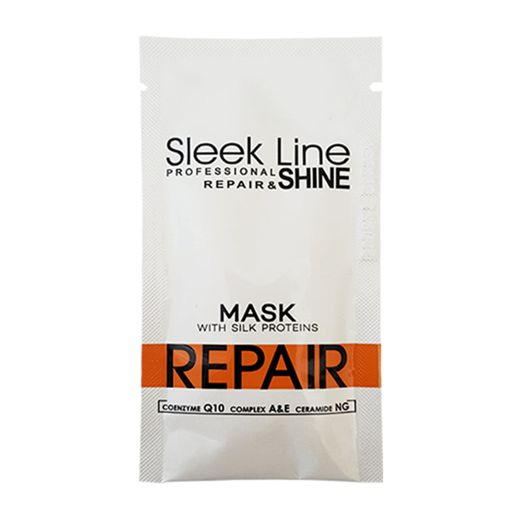 SLEEK LINE - Masca REPARATOARE - par deteriorat, Plic, 10ml