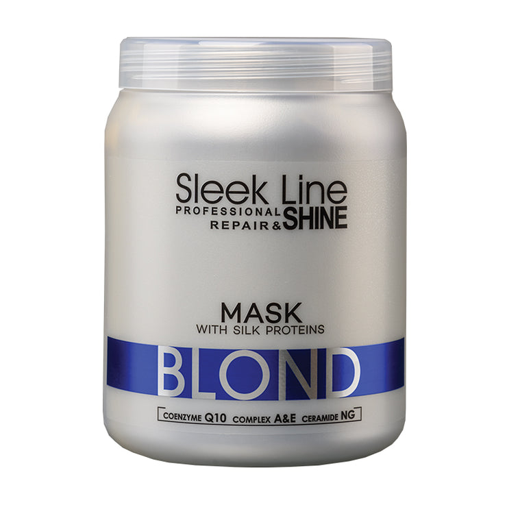 SLEEK LINE - Masca BLOND - contine pigment neutralizant albastru, 1000ml