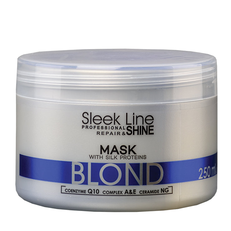 SLEEK LINE - Masca BLOND - contine pigment neutralizant albastru, 250ml