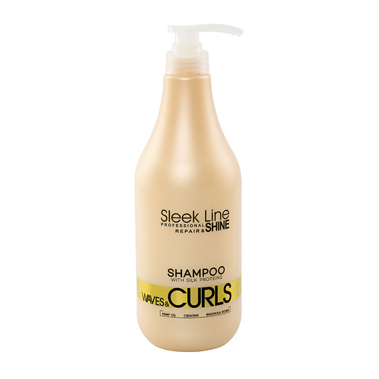 SLEEK LINE - Sampon WAVES & CURLS - par ondulat, 1000ml