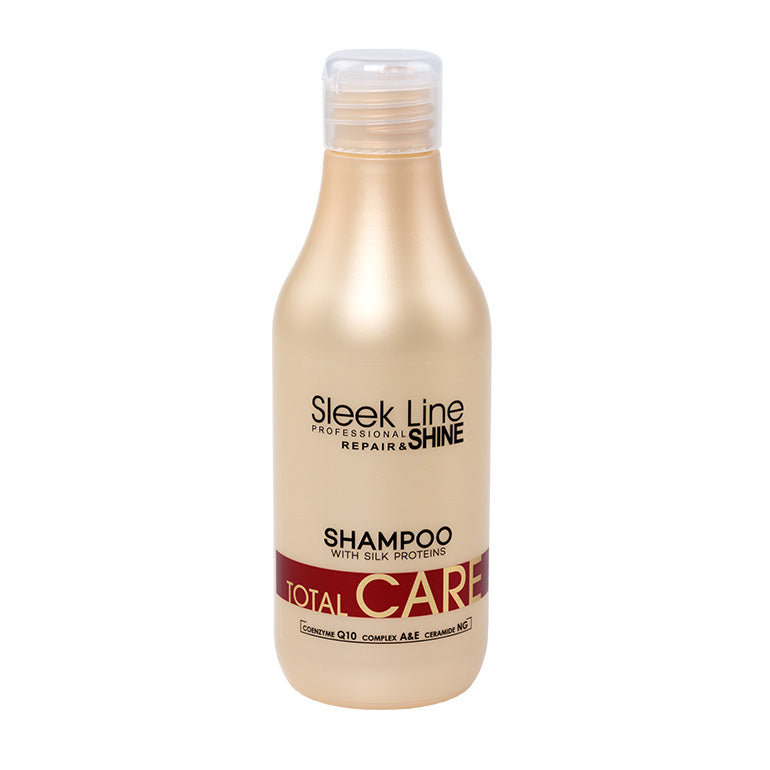 SLEEK LINE - Sampon TOTAL CARE cu proteine din matase, 300ml