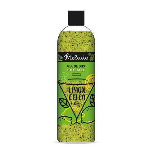 MELADO - Gel de dus exfoliant LIMONCELLO - kiwi, 500ml