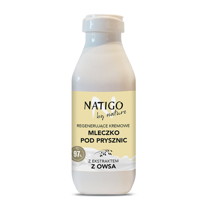 NATIGO BY NATURE - Gel de dus cremos cu extract de ovaz - 97% natural ingredients, 400ml