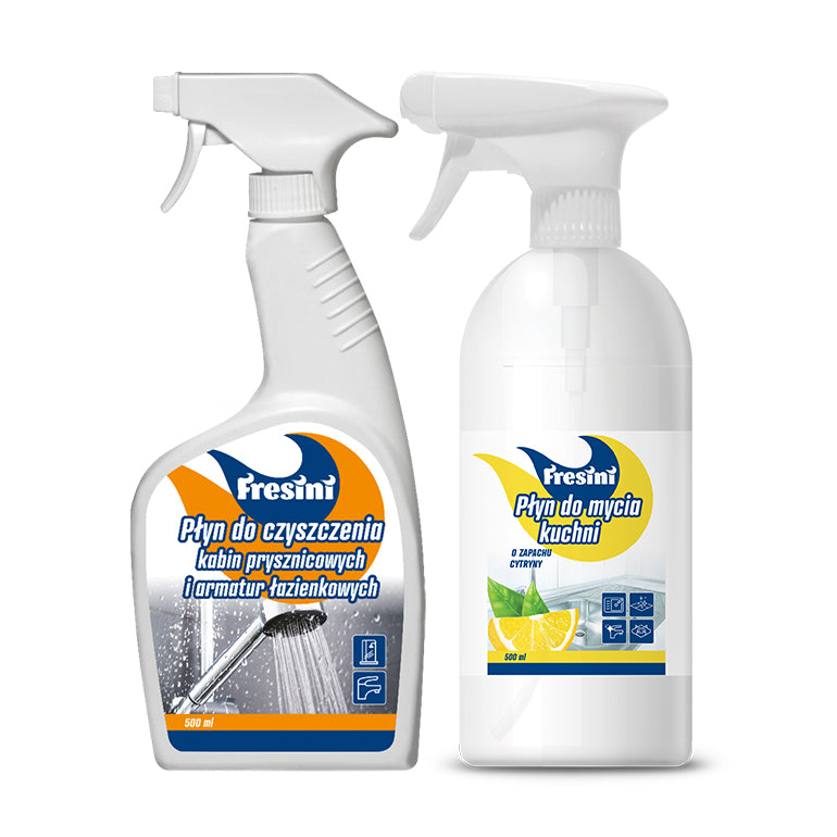 Set pentru curatenia bucatariei, solutie universala de curatare cu lamaie si solutie anti-calcar