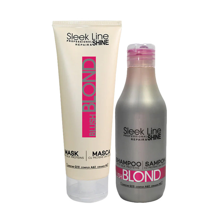 Set pentru revitalizarea și nuanțarea părului blond cu pigment roz