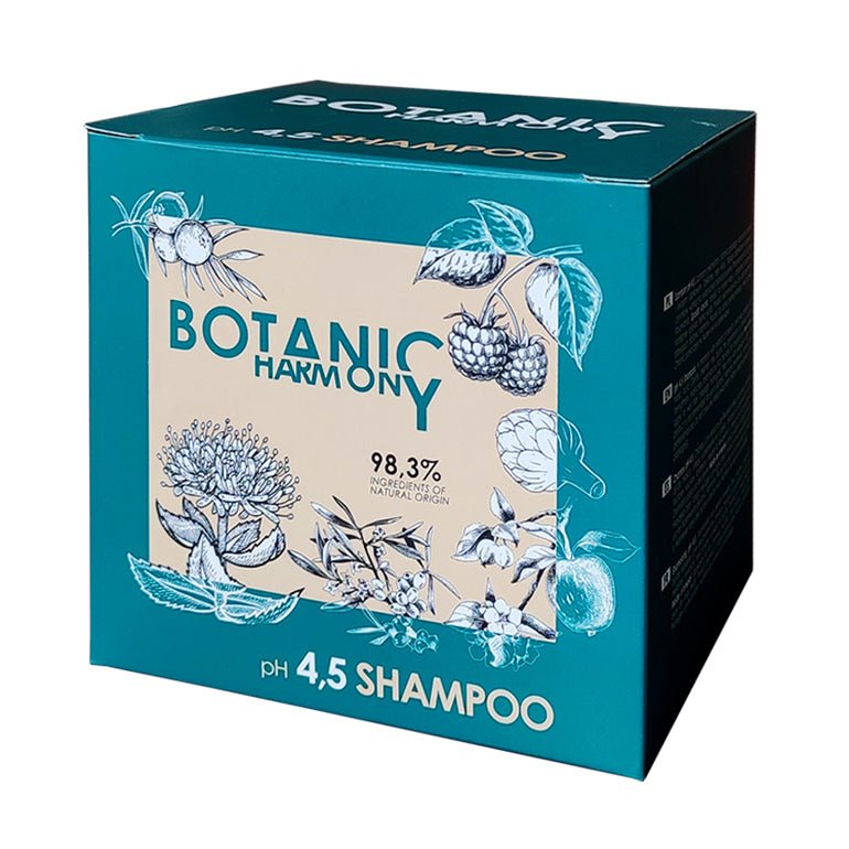 BOTANIC HARMONY - BOTANIC HARMONY - Sampon pH 4.5 - efect de curatare - uz zilnic, Set 40 Plicuri x 15ml - AIVI Cosmetics