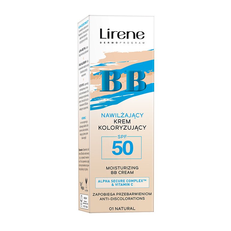 Lirene BB - Crema BB hidratanta anti-depigmentare, SPF50, 30ml - AIVI Cosmetics