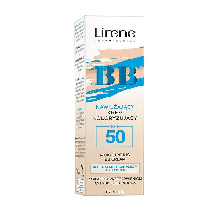 Lirene BB - Crema BB hidratanta anti-depigmentare, SPF50, 30ml - AIVI Cosmetics