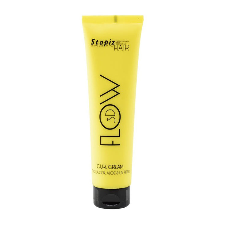 FLOW 3D - FLOW 3D - Crema pentru bucle cu ulei de avocado, colagen si aloe (contine filtru UV), 150ml - AIVI Cosmetics