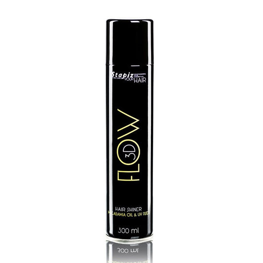 FLOW 3D - FLOW 3D - Spray pentru stralucire cu ulei de macadamia (contine filtru UV), 300ml - AIVI Cosmetics