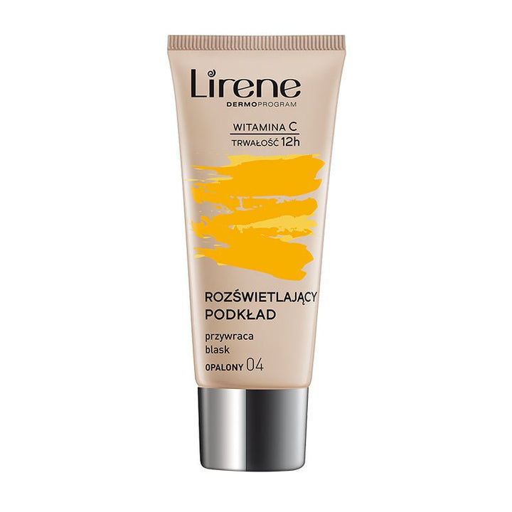 Lirene - Fond de ten iluminator cu vitamina C si E, 30ml - AIVI Cosmetics