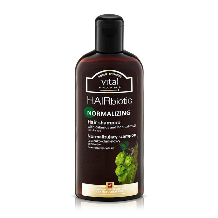 VITAL PHARMA HAIR BIOTIC - HAIRBIOTIC - Sampon cu efect de normalizare a sebumului, extract de obligeana si hamei, 250ml - AIVI Cosmetics