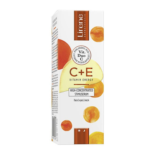 LIRENE C+E VITAMIN ENERGY PRO - LIRENE C+E VITAMIN ENERGY PRO - Stimu-serum ultra-concentrat C+E PRO, pentru zi si noapte, 30ml - AIVI Cosmetics