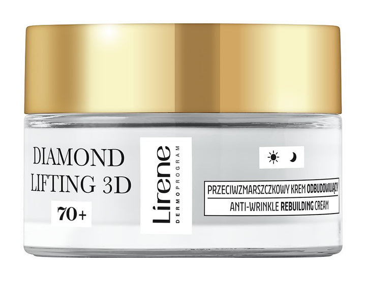 LIRENE DIAMOND LIFTING 3D - LIRENE DIAMOND LIFTING 3D - Crema reconstructie anti-rid 70+, pentru zi si noapte, 50ml - AIVI Cosmetics