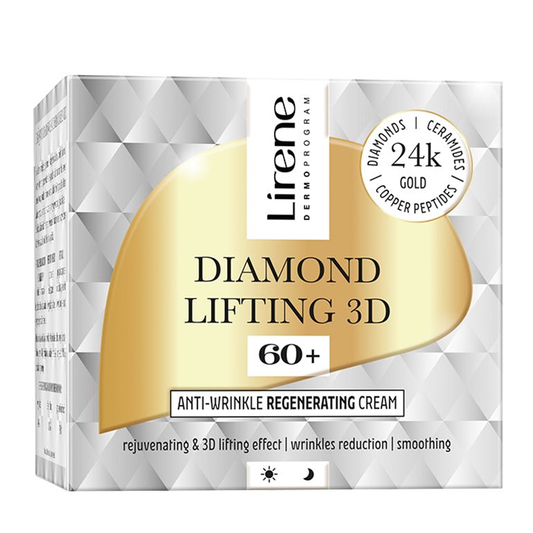 LIRENE DIAMOND LIFTING 3D - LIRENE DIAMOND LIFTING 3D - Crema regeneratoare anti-rid 60+, pentru zi si noapte, 50ml - AIVI Cosmetics