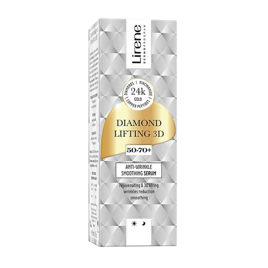 LIRENE DIAMOND LIFTING 3D - LIRENE DIAMOND LIFTING 3D - Ser anti-rid - efect de netezire, 30ml - AIVI Cosmetics