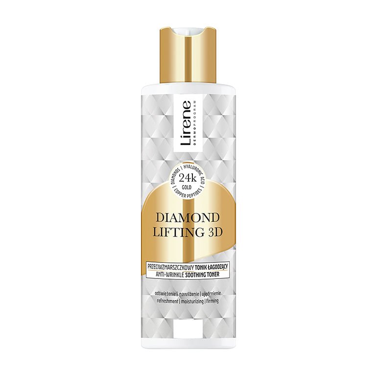 LIRENE DIAMOND LIFTING 3D - LIRENE DIAMOND LIFTING 3D - Toner anti-rid calmant, 200ml - AIVI Cosmetics